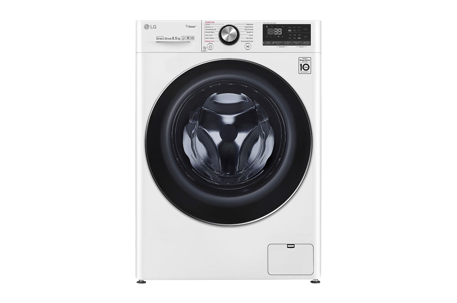 Pralka LG Vivace V900 slim 8,5kg Steam&#43; 1200rpm ThinQ F2WV9S8P2A F2WV9S8P2A - widok z przodu
