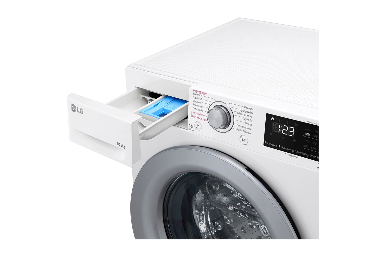 LG Pralka LG Vivace | bia?a | V300 | 10,5kg | Steam | 1400 rpm | bia?a | AIDD | F4WV310S4A, F4WV310S4A