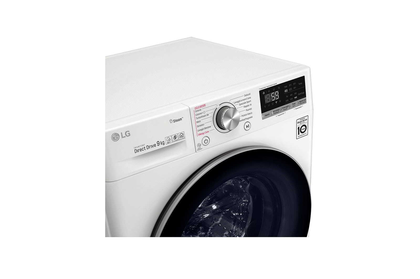 LG Pralka LG Vivace | V500 | bia?a | 9kg | TurboWash? | 1400 rpm | ThinQ | F4WV509S2A, F4WV509S2A