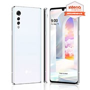 LG VELVET White LMG900EM-White - widok z przodu