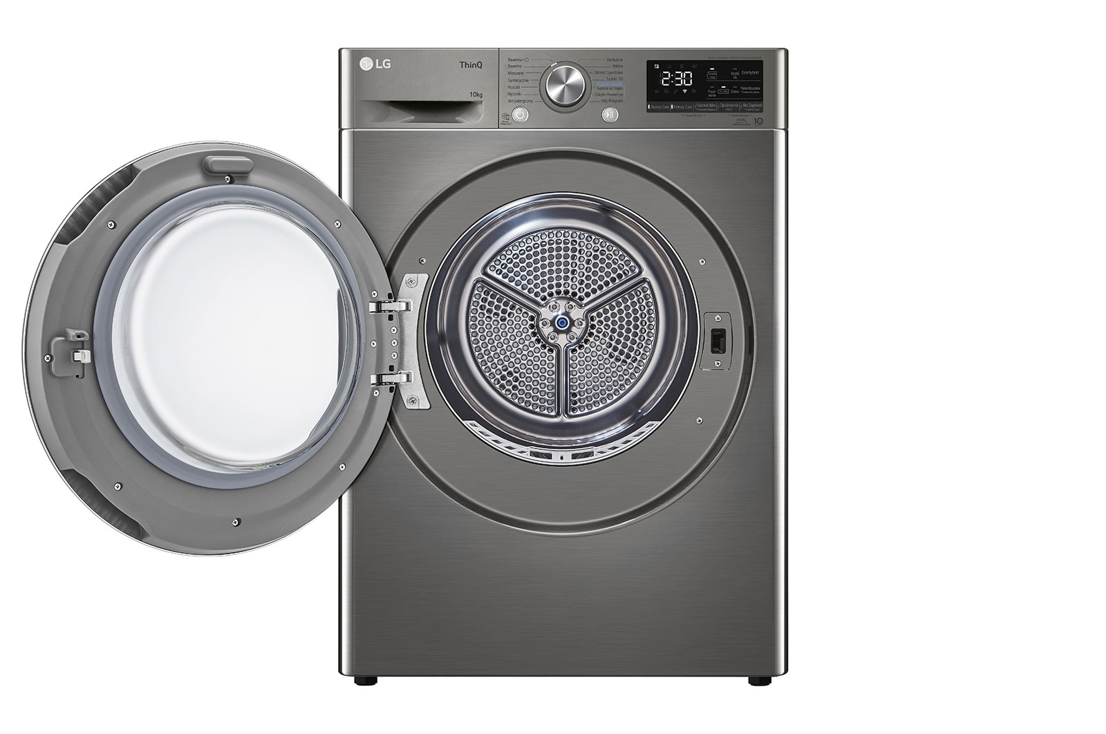 LG Suszarka LG | 10 kg | ThinQ | Programy antyalergiczne  | DUAL Inverter Heat Pump? | Automatyczne czyszczenie skraplacza | RC10V9PV2W, RC10V9PV2W
