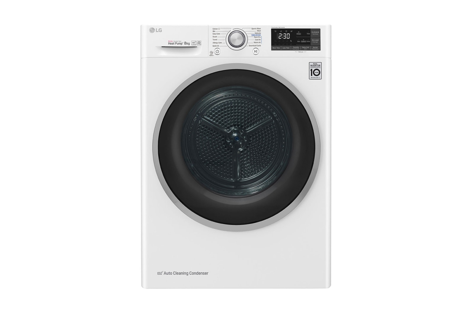 Suszarka do ubrań LG 8kg RC80U2AV3W RC80U2AV3W - widok z przodu