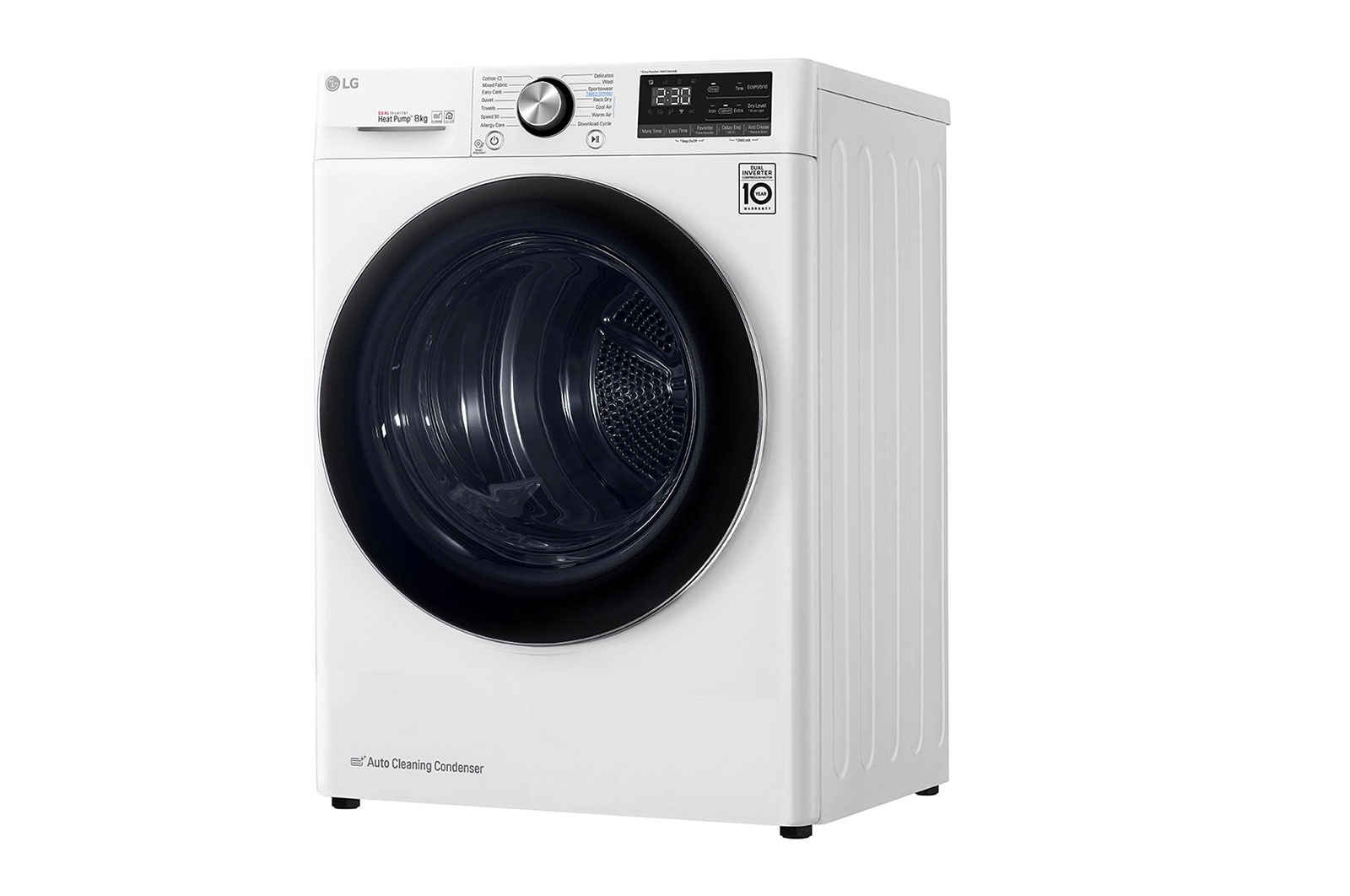 LG Suszarka LG | bia?a  | 8 kg | ThinQ | DUAL Inverter Heat Pump? | Programy antyalergiczne | RC80V9AV3N, RC80V9AV3N