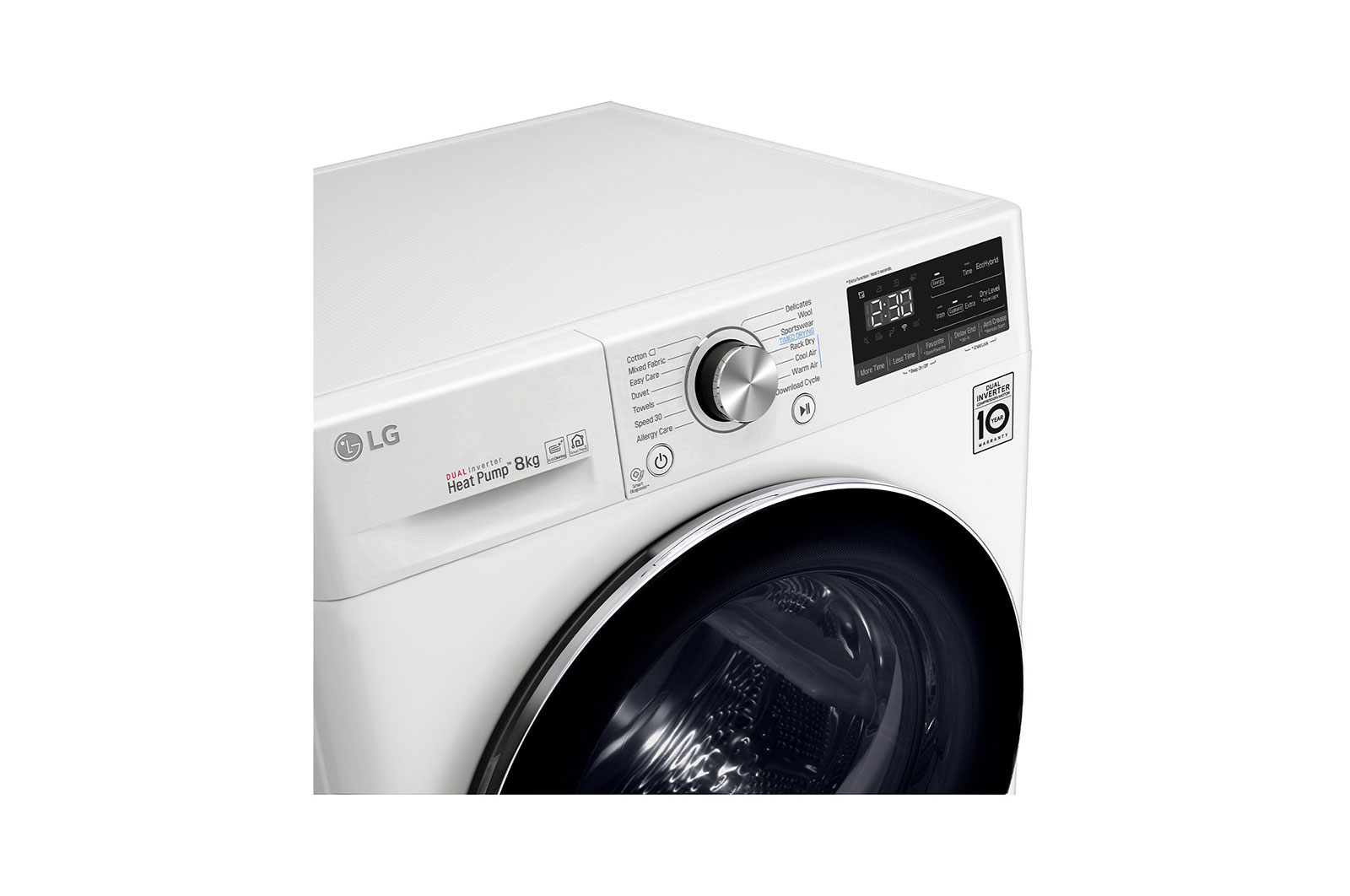 LG Suszarka LG | bia?a  | 8 kg | ThinQ | DUAL Inverter Heat Pump? | Programy antyalergiczne | RC80V9AV3N, RC80V9AV3N