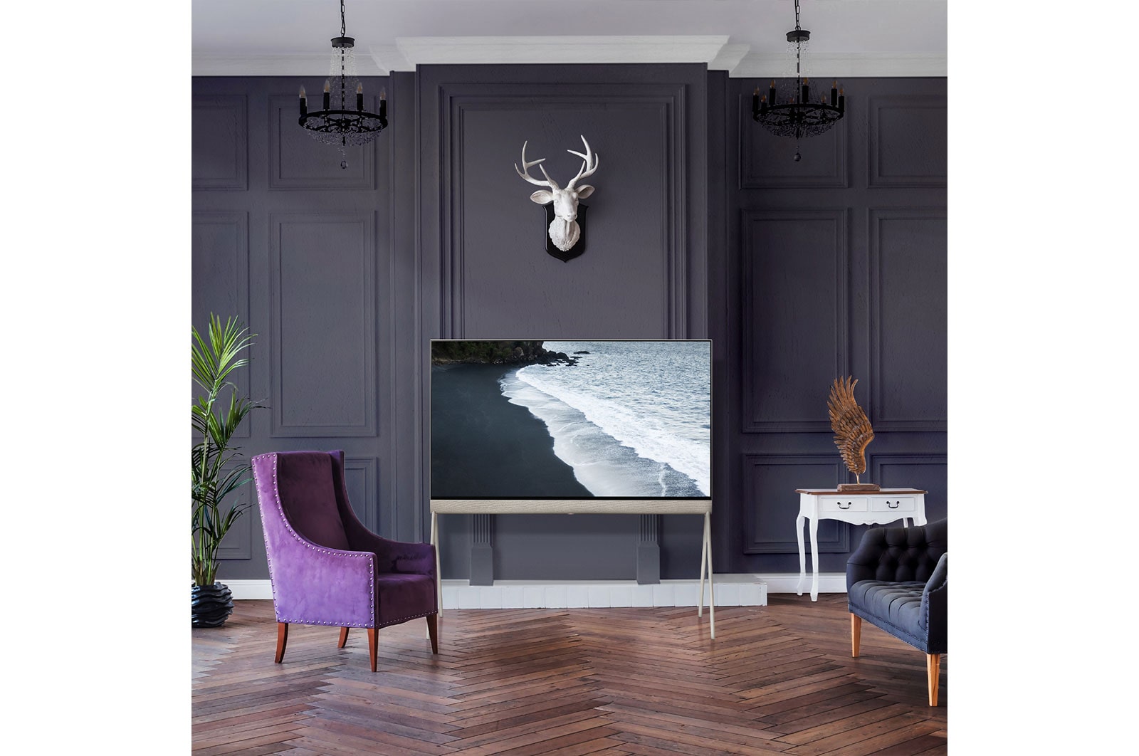 LG Telewizor Lifestyle LG 42" OLED evo 4K | Kolekcja Objet Pose, LX1, 42LX1Q6LA