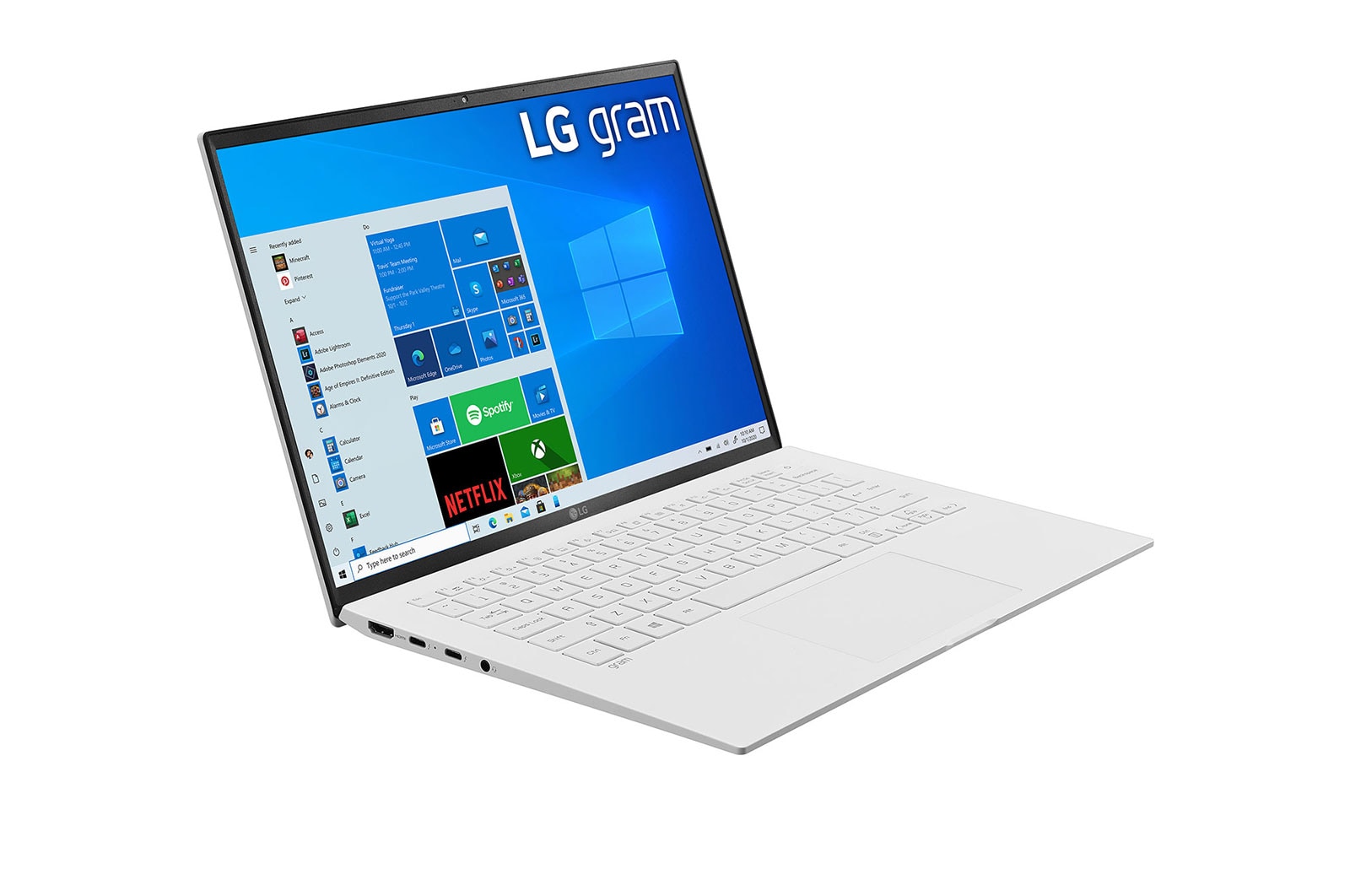 LG Ultrabook LG gram 14" 2021, Windows 10 Home, SSD 512GB, 16GB, Intel Evo z procesorem Intel? Core? i5 11 generacji, 14Z90P-G, kolor bia?y, 14Z90P-G.AA54Y
