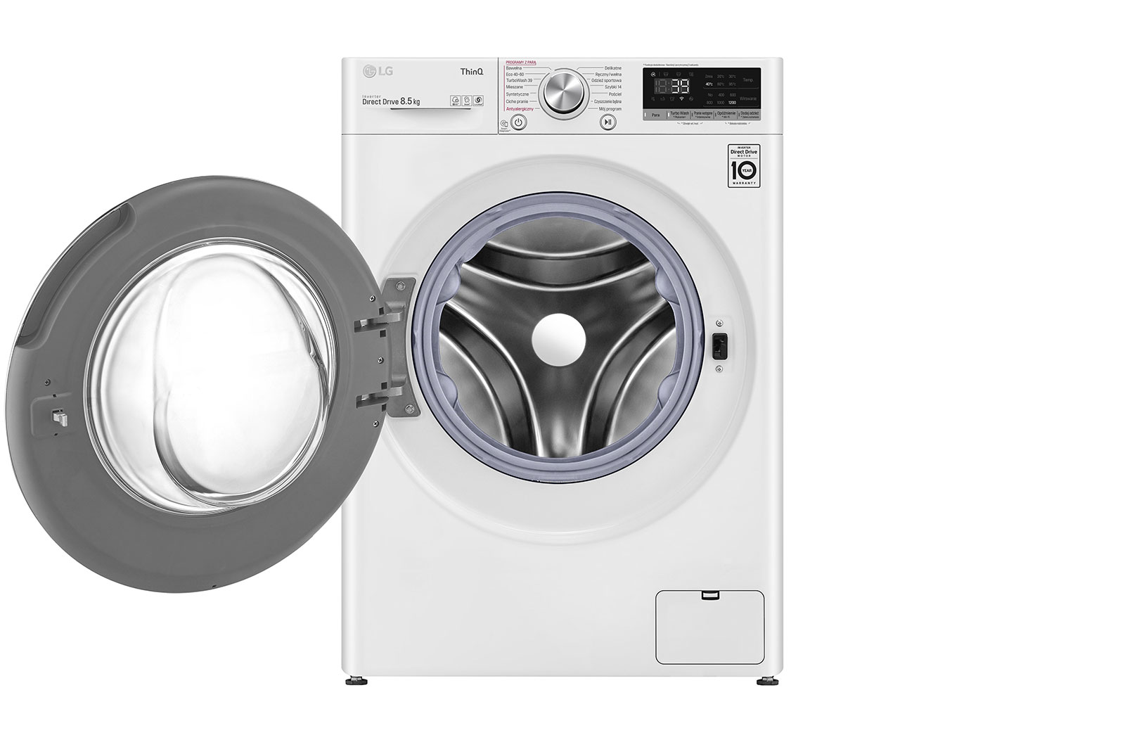 LG Pralka LG Vivace | V700 | 8,5kg | Steam | 1200 rpm | ThinQ | bia?a | AIDD | TurboWash 360 | F2WV7S8S1E, F2WV7S8S1E