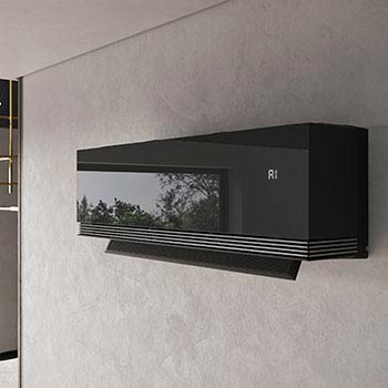 Klimatyzator LG z otwart? ?opatk? wy?wietlaj?cy 18°C