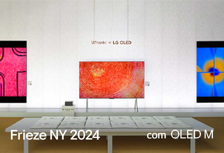 Obra de arte exibida numa televis?o OLED M.