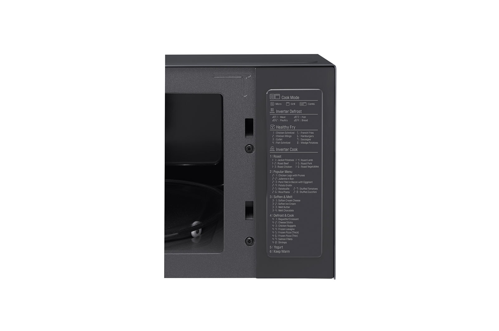 LG Micro-ondas com griLL | 25 L | 1000 W | Smart Inverter | EasyCLean?, MH6565CPW