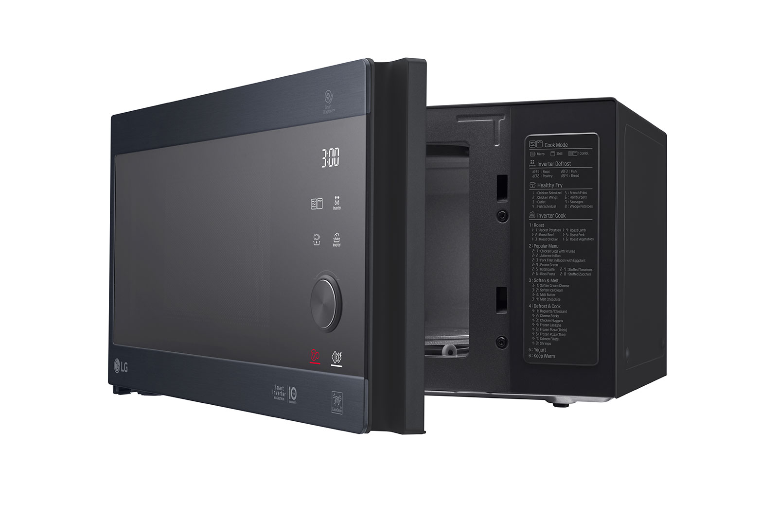 LG Micro-ondas com griLL | 25 L | 1000 W | Smart Inverter | EasyCLean?, MH6565CPW