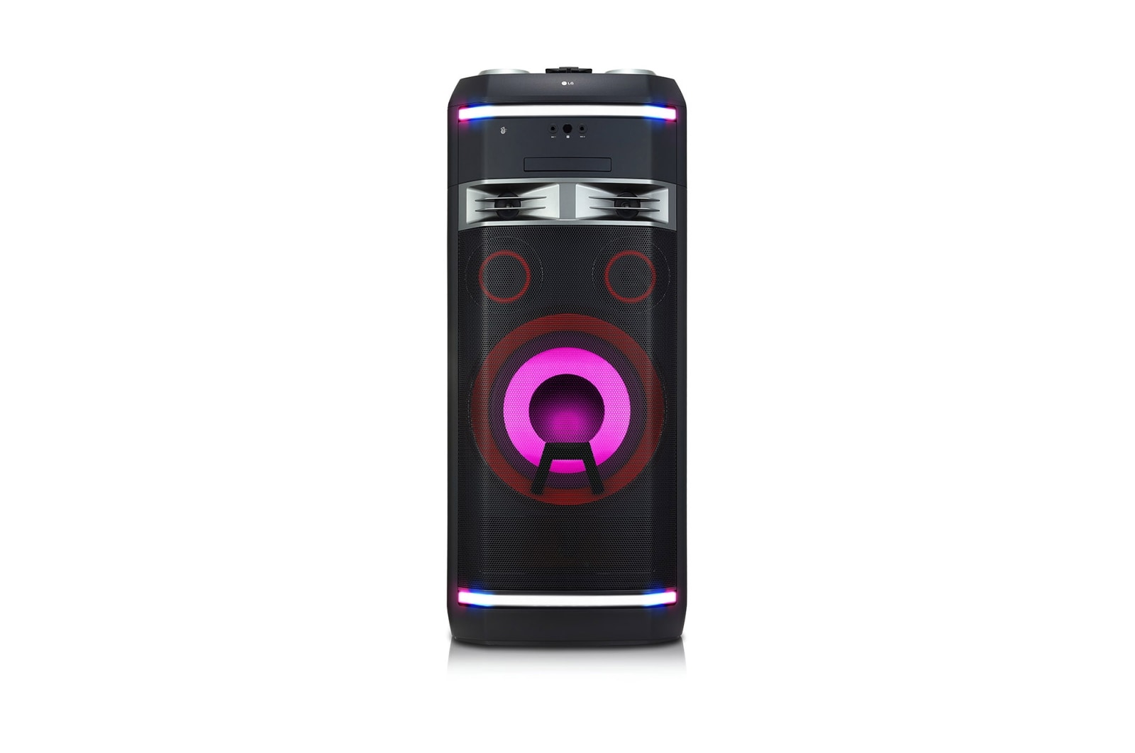 LG Coluna LG XBOOM OL100, 2000W, Meridian, DJ, Karaoke, Sound Sync, Bluetooth, USB, liga??o ótica, MIC, CD, FM, OL100
