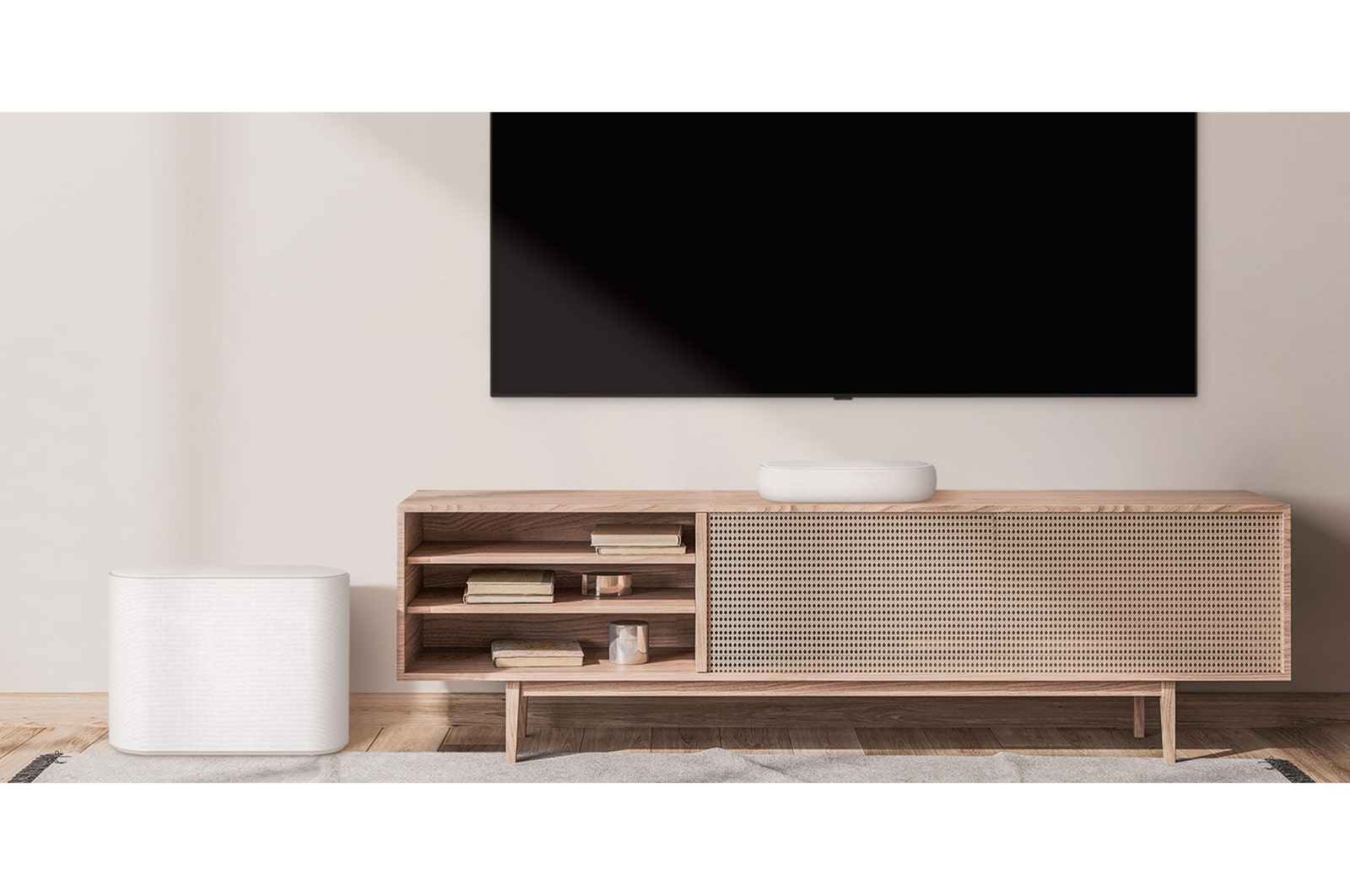 LG Barra de som LG Eclair QP5W, 320W, 3.1.2ch, Meridian, Dolby Atmos, DTS:X, HDMI eARC, liga??o ótica, Bluetooth, USB, QP5W