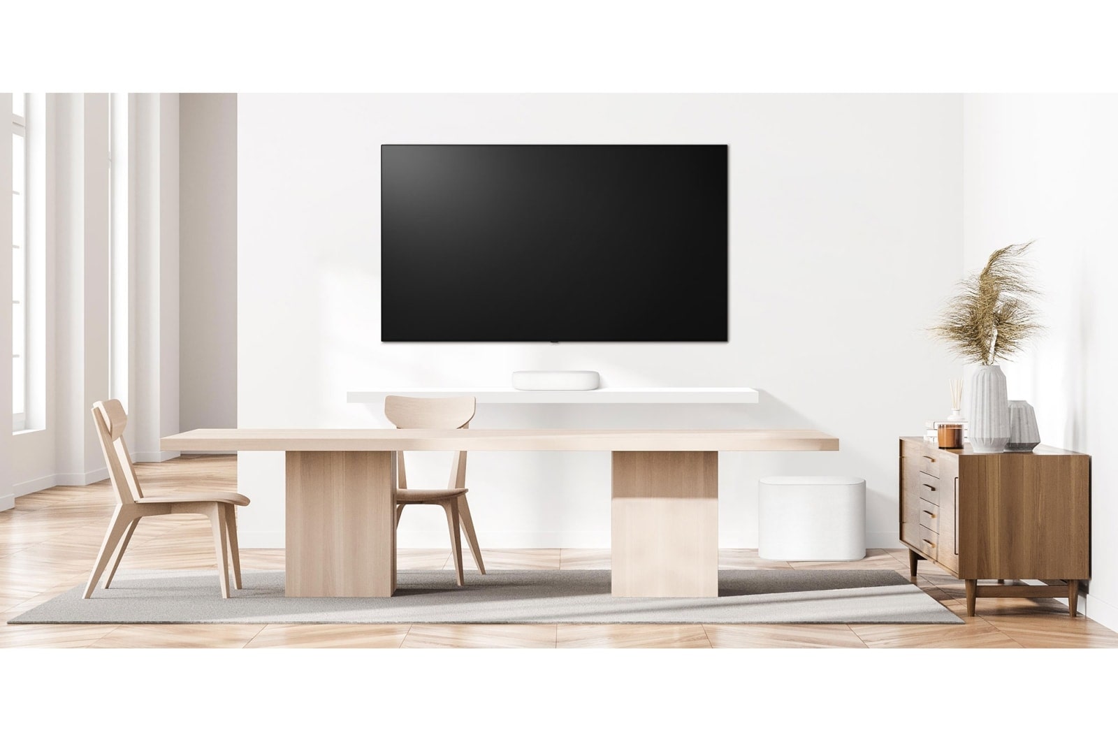 LG Barra de som LG Eclair QP5W, 320W, 3.1.2ch, Meridian, Dolby Atmos, DTS:X, HDMI eARC, liga??o ótica, Bluetooth, USB, QP5W