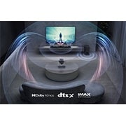 LG Barra de som LG S80QY, 480W, 3.1.3ch, Meridian, Dolby Atmos, DTS:X, Hi-Res Audio, HDMI eARC, liga??o ótica, Bluetooth, USB, S80QY