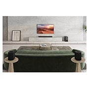 LG Barra de som LG S95QR, 810W, 9.1.5ch, Meridian, Dolby Atmos, DTS:X, Hi-Res Audio, HDMI eARC, liga??o ótica, Bluetooth, USB, S95QR