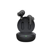 Imagem com fones de ouvido flutuando sobre um ber?o fechado.