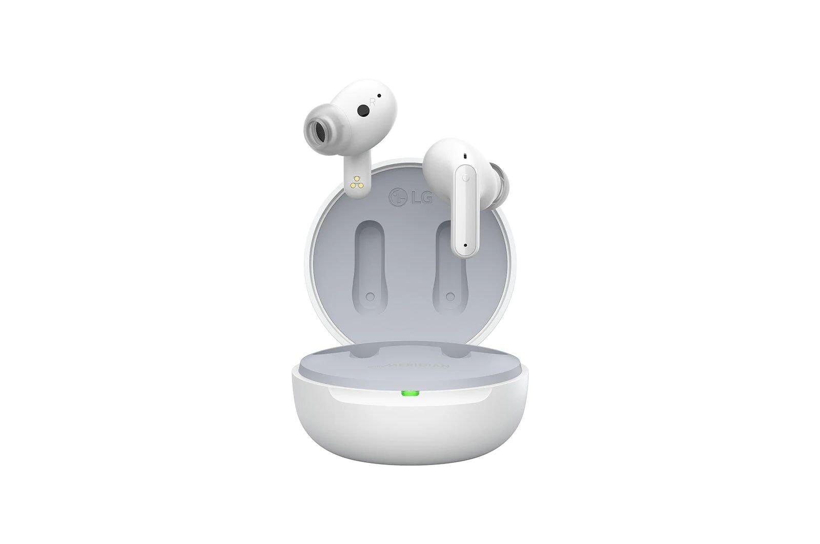 Imagem com fones de ouvido flutuando sobre um ber?o fechado.