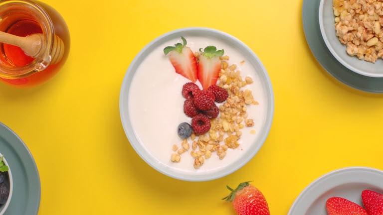 Mostra um iogurte fermentado num LG NeoChef?.