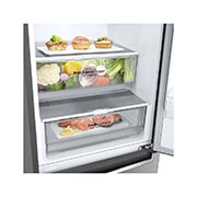 LG Combinado LG GBB61PZFFN, 341 litros, eficiência energética D, 1,86 m, Door Cooling+?, Wi-Fi, Shiny Steel, GBB61PZFFN