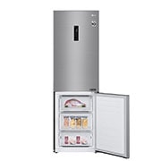 LG Combinado LG GBB61PZFFN, 341 litros, eficiência energética D, 1,86 m, Door Cooling+?, Wi-Fi, Shiny Steel, GBB61PZFFN