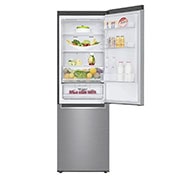 LG Combinado LG GBB61PZFFN, 341 litros, eficiência energética D, 1,86 m, Door Cooling+?, Wi-Fi, Shiny Steel, GBB61PZFFN