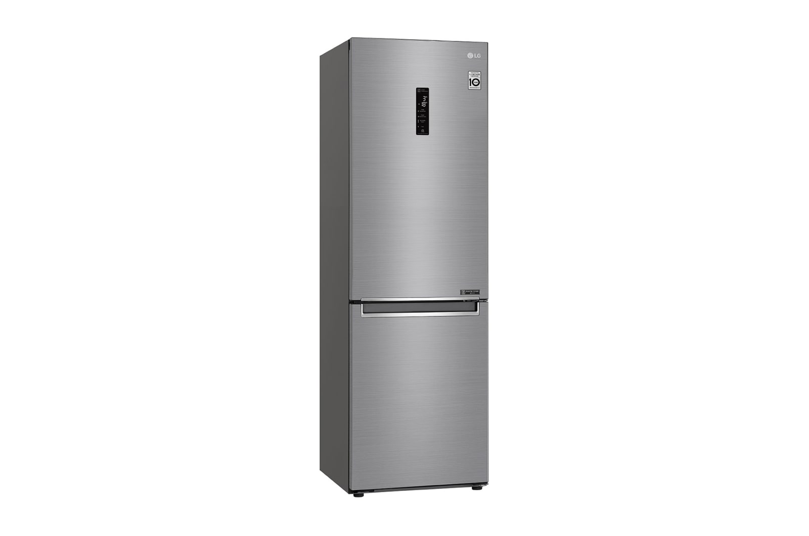 LG Combinado LG GBB61PZFFN, 341 litros, eficiência energética D, 1,86 m, Door Cooling+?, Wi-Fi, Shiny Steel, GBB61PZFFN