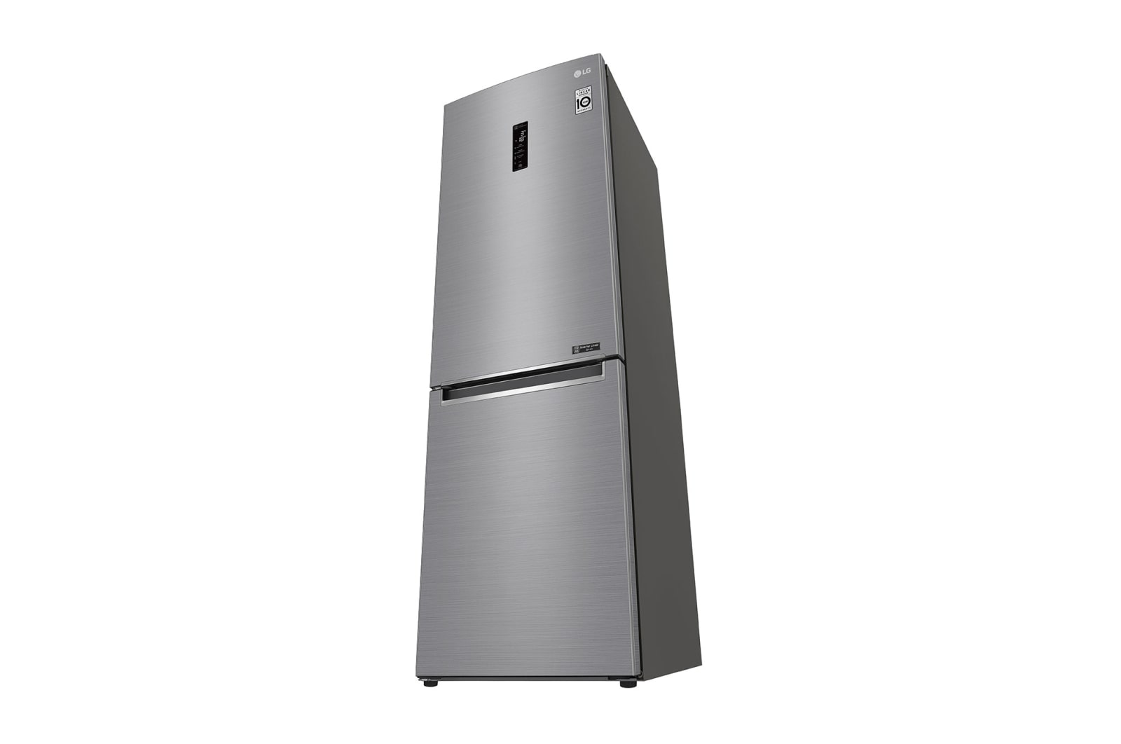 LG Combinado LG GBB61PZFFN, 341 litros, eficiência energética D, 1,86 m, Door Cooling+?, Wi-Fi, Shiny Steel, GBB61PZFFN