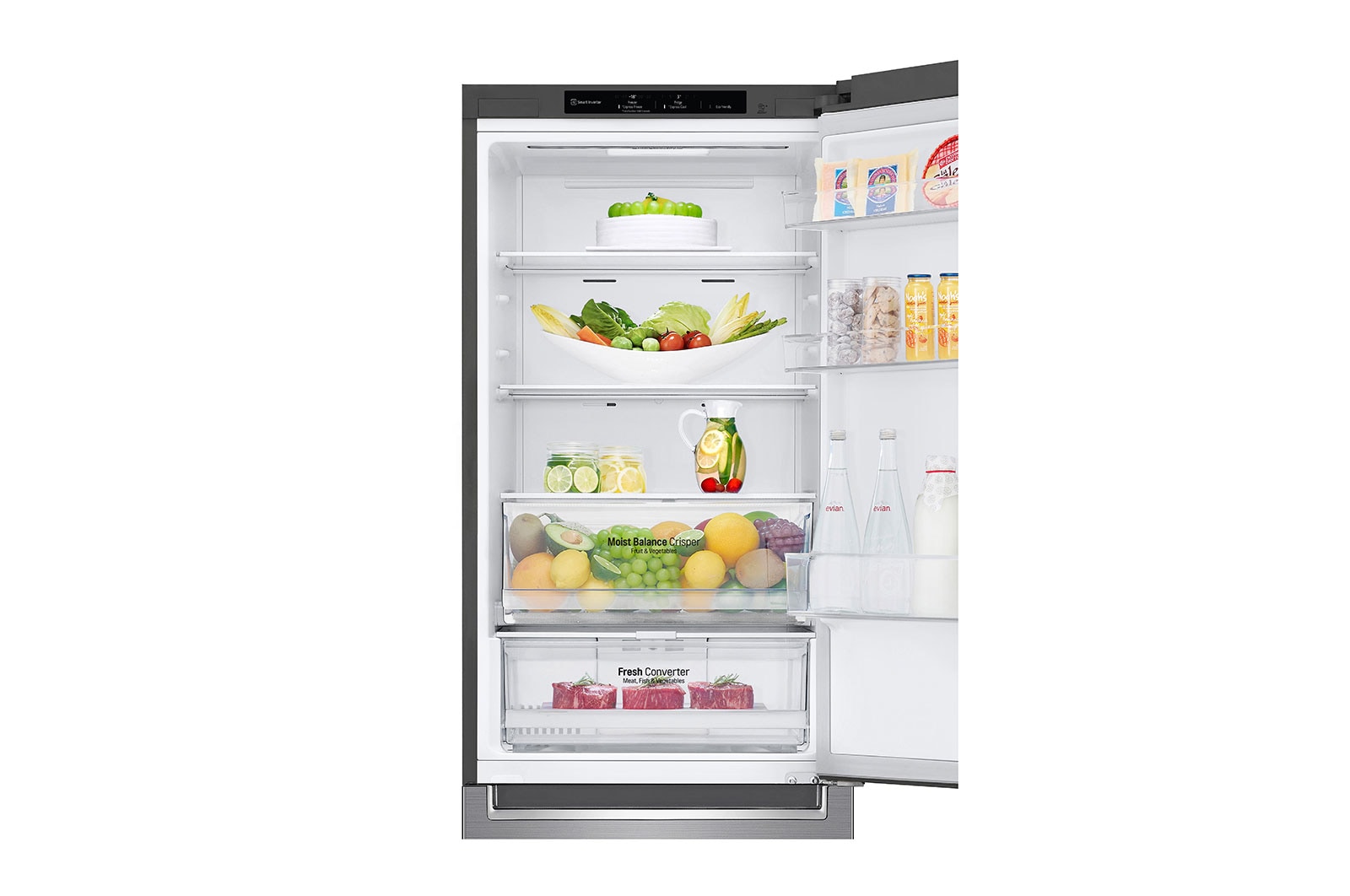 LG Frigorífico Combinado | 341 L | Etiqueta energética C | 1,86 m | DoorCooLing+? | FRESHConverter?, GBB61PZGCN1