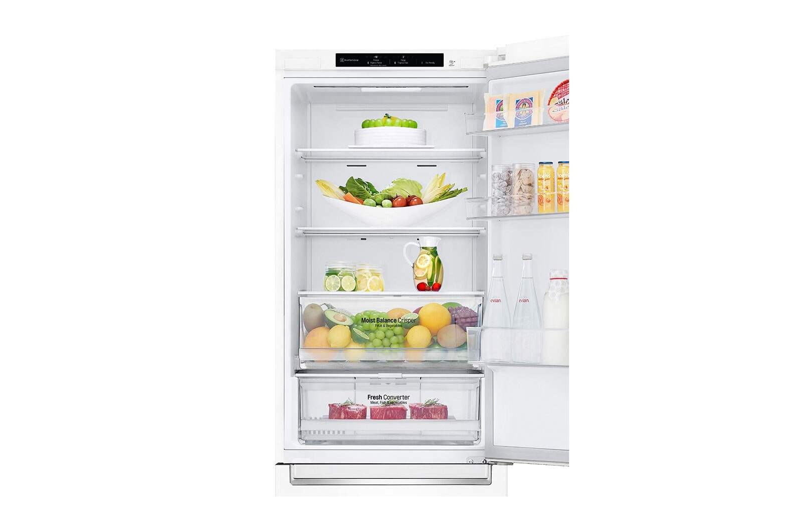 LG Frigorífico Combinado | 341 L | Etiqueta energética C | 1,86 m | DoorCooLing+? | FRESHConverter?, GBB61SWGCN1