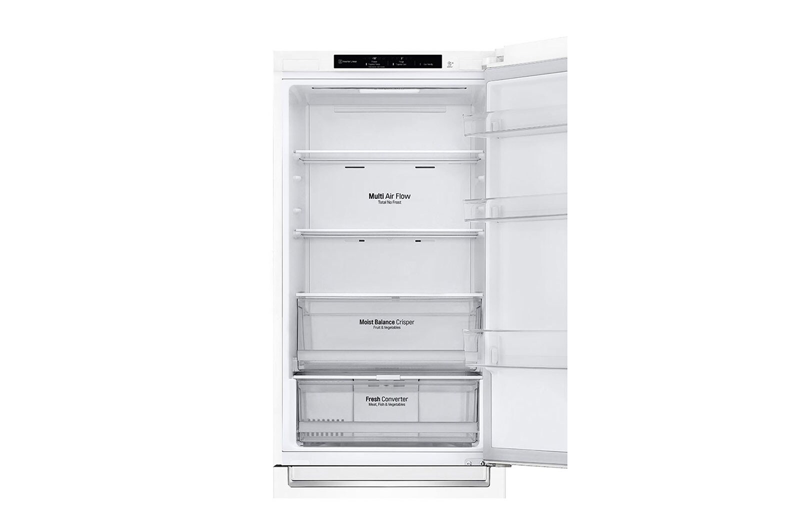 LG Frigorífico Combinado | 341 L | Etiqueta energética C | 1,86 m | DoorCooLing+? | FRESHConverter?, GBB61SWGCN1