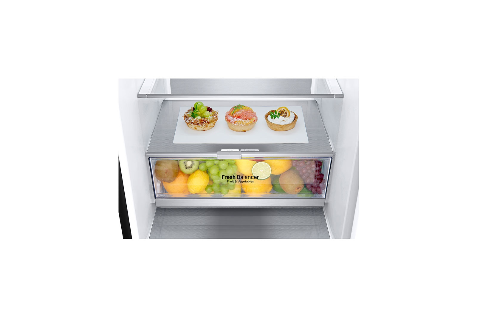 LG Frigorífico Combinado | 341 L | Etiqueta energética D | 1,86 m | DoorCooLing+? | FRESHConverter? | FRESHBaLancer?, GBB71MCVGN