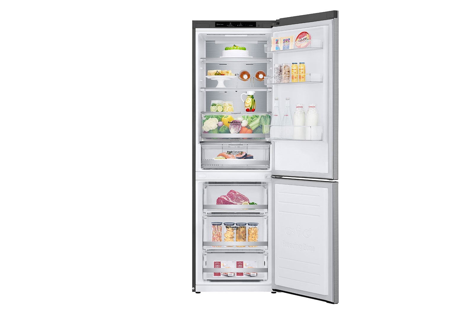 LG Frigorífico Combinado | 341 L | Etiqueta energética C | 1,86 m | DoorCooLing+? | FRESHConverter? | FRESHBaLancer?, GBB71PZVCN1