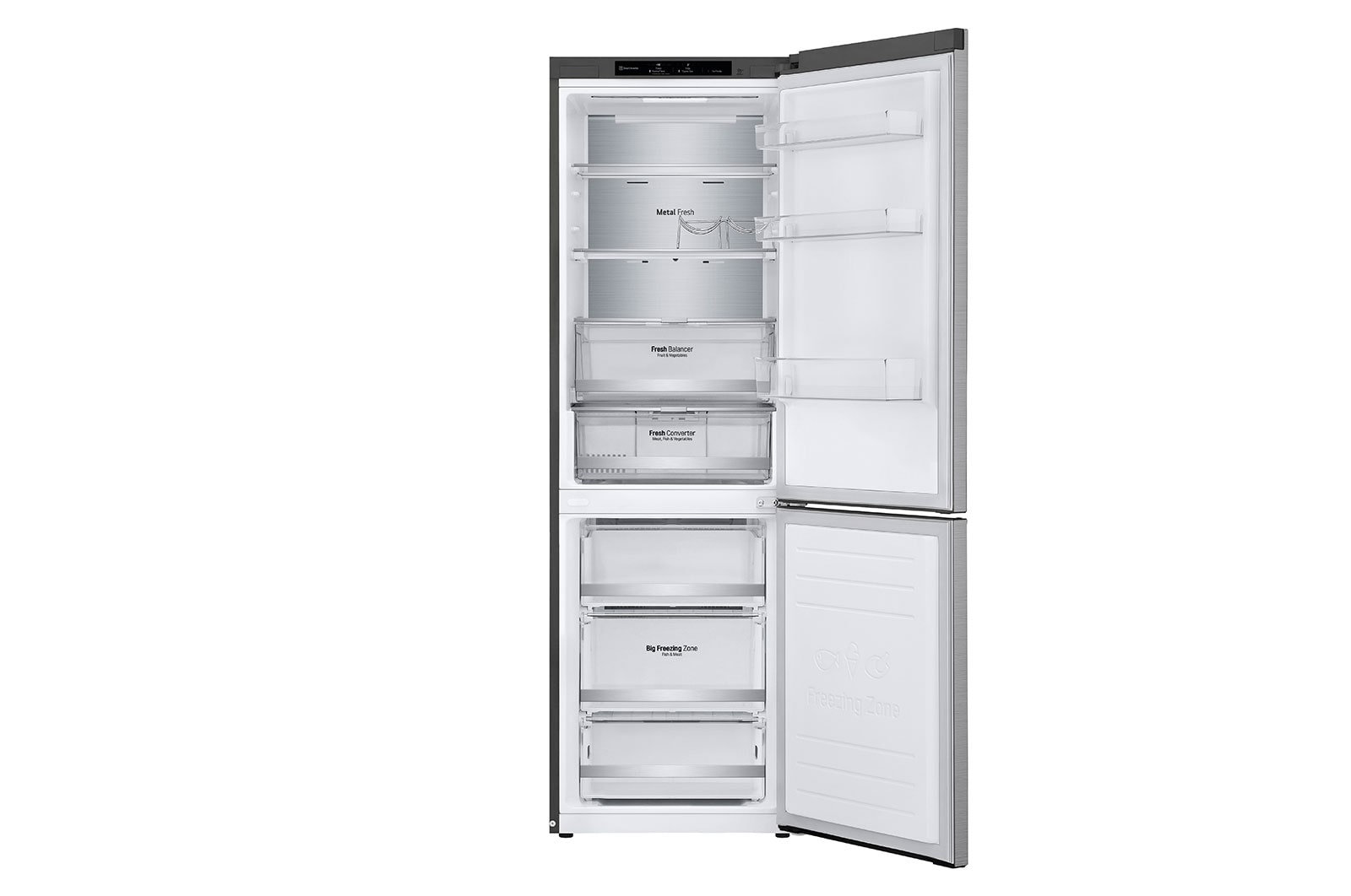 LG Frigorífico Combinado | 341 L | Etiqueta energética C | 1,86 m | DoorCooLing+? | FRESHConverter? | FRESHBaLancer?, GBB71PZVCN1