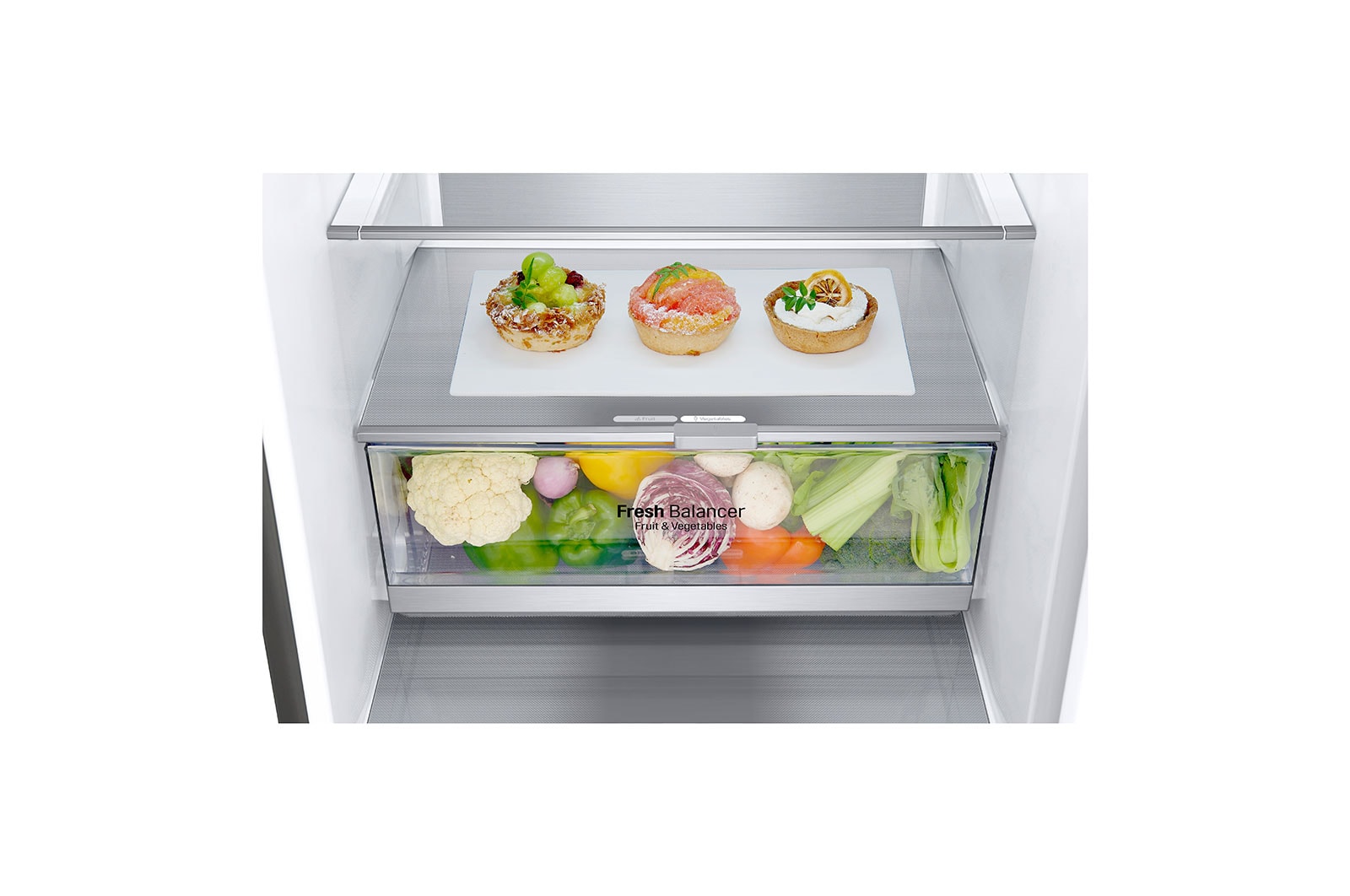 LG Frigorífico Combinado | 341 L | Etiqueta energética C | 1,86 m | DoorCooLing+? | FRESHConverter? | FRESHBaLancer?, GBB71PZVCN1