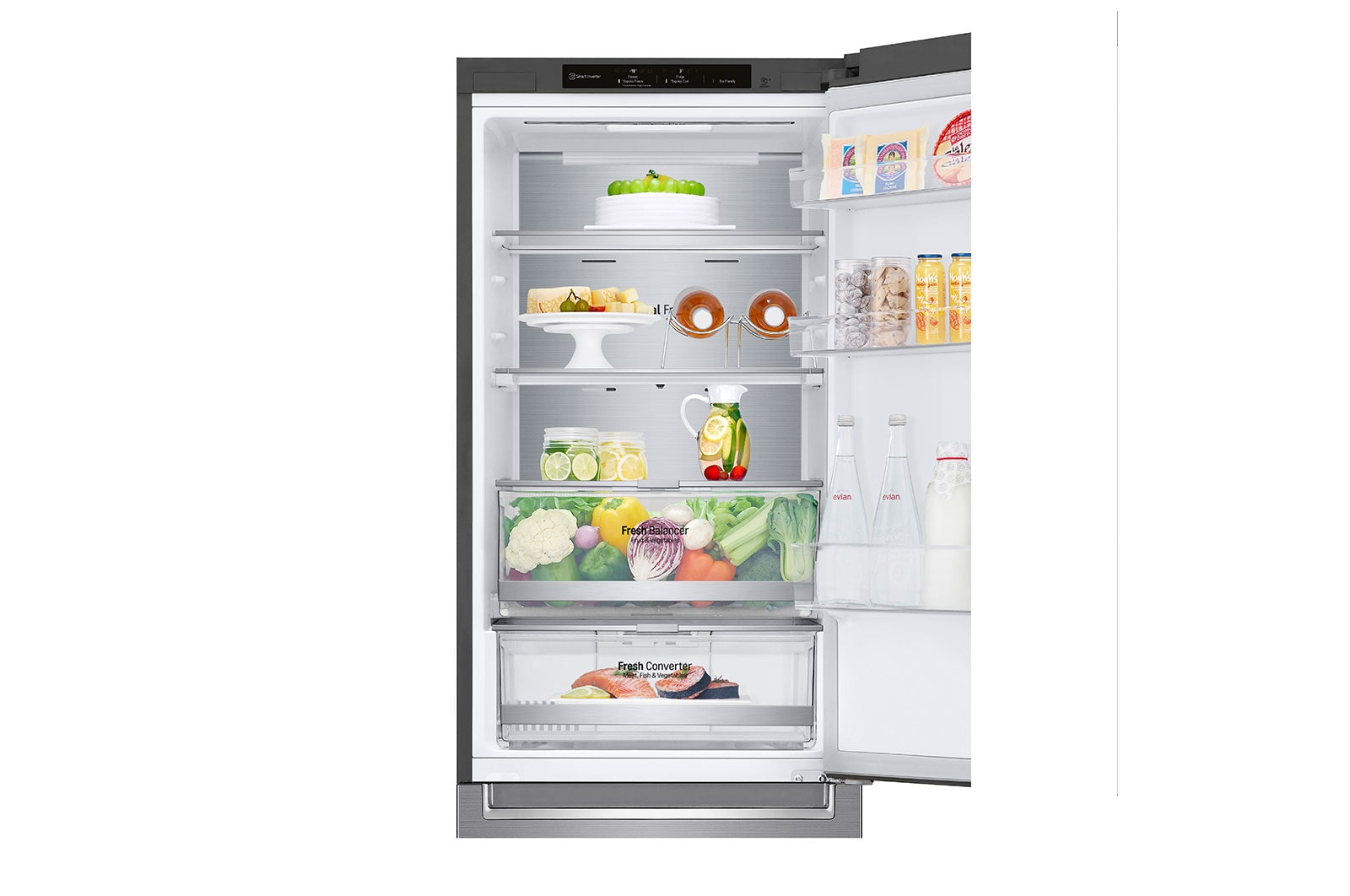 LG Frigorífico Combinado | 341 L | Etiqueta energética C | 1,86 m | DoorCooLing+? | FRESHConverter? | FRESHBaLancer?, GBB71PZVCN1
