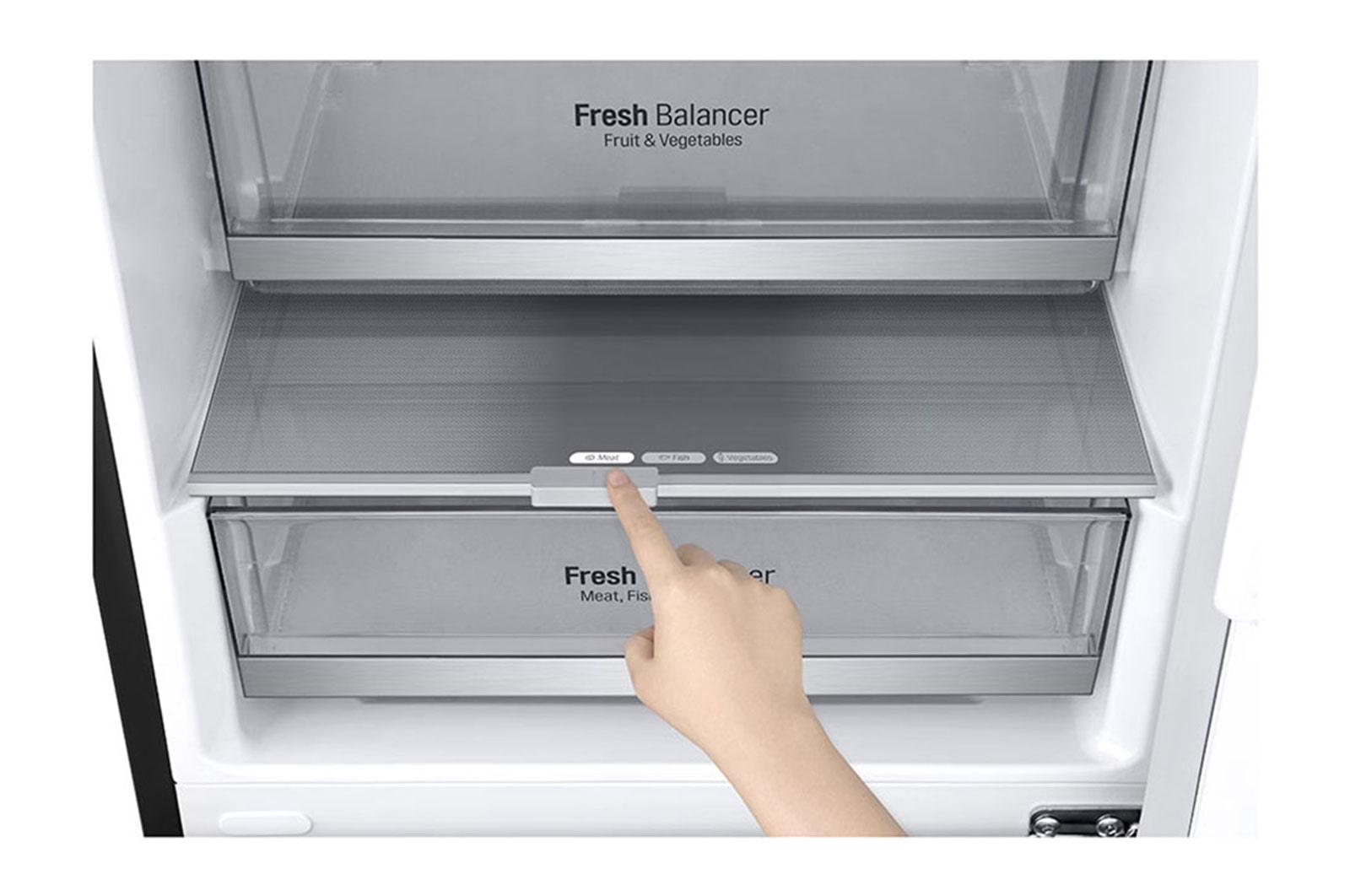 LG Frigorífico Combinado | 384 L | Etiqueta energética D | 2,03 m | DoorCooLing+? | FRESHConverter? | FRESHBaLancer? | Wi-Fi, GBB72MCDGN