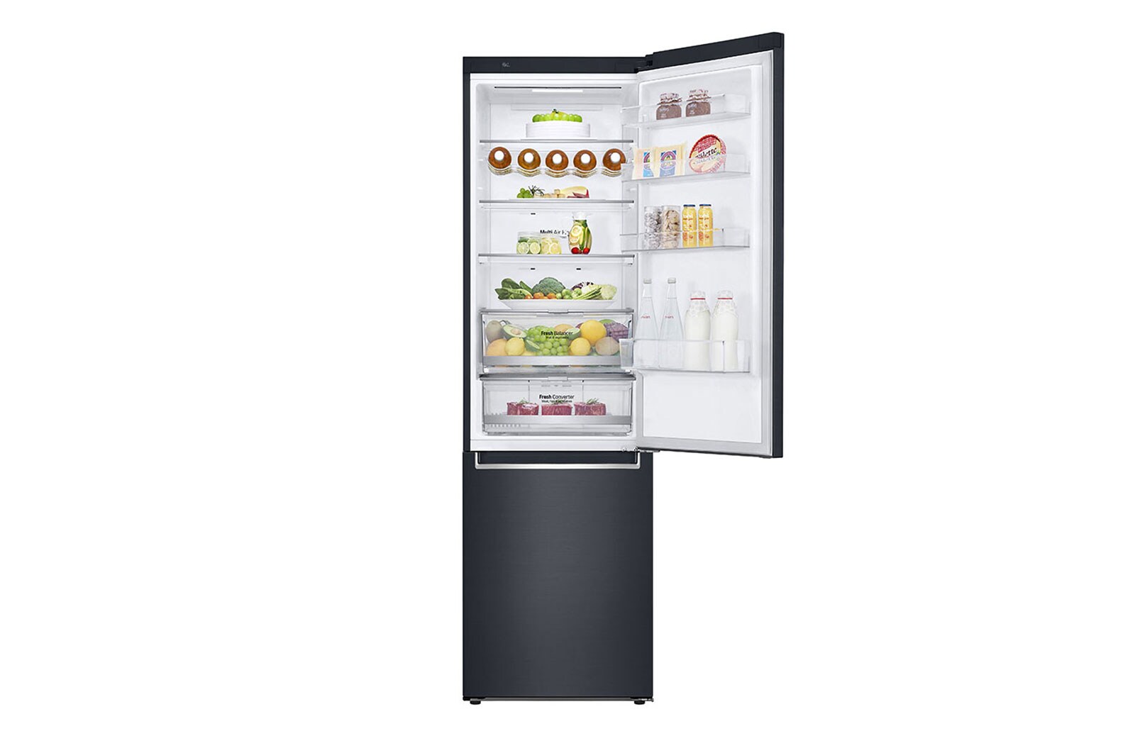 LG Frigorífico Combinado | 384 L | Etiqueta energética D | 2,03 m | DoorCooLing+? | FRESHConverter? | FRESHBaLancer? | Wi-Fi, GBB72MCDGN