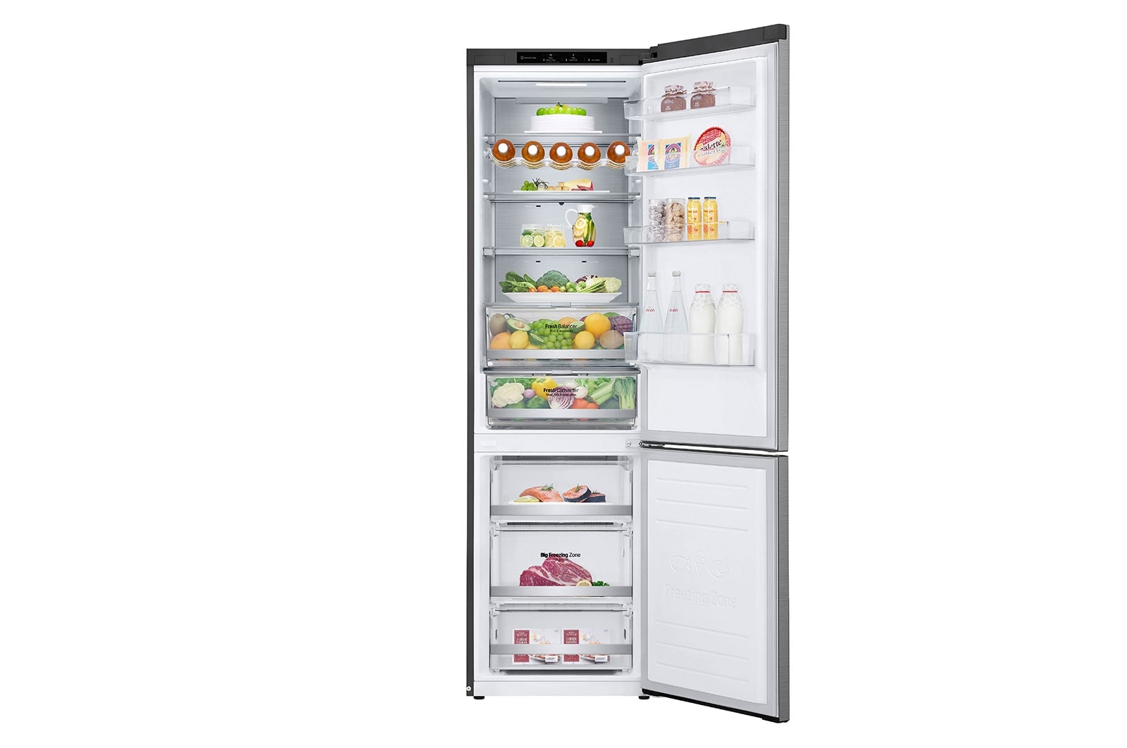 LG Frigorífico Combinado | 384 L | Etiqueta energética C | 2,03 m | DoorCooLing+? | FRESHConverter? | FRESHBaLancer?, GBB72PZVCN1