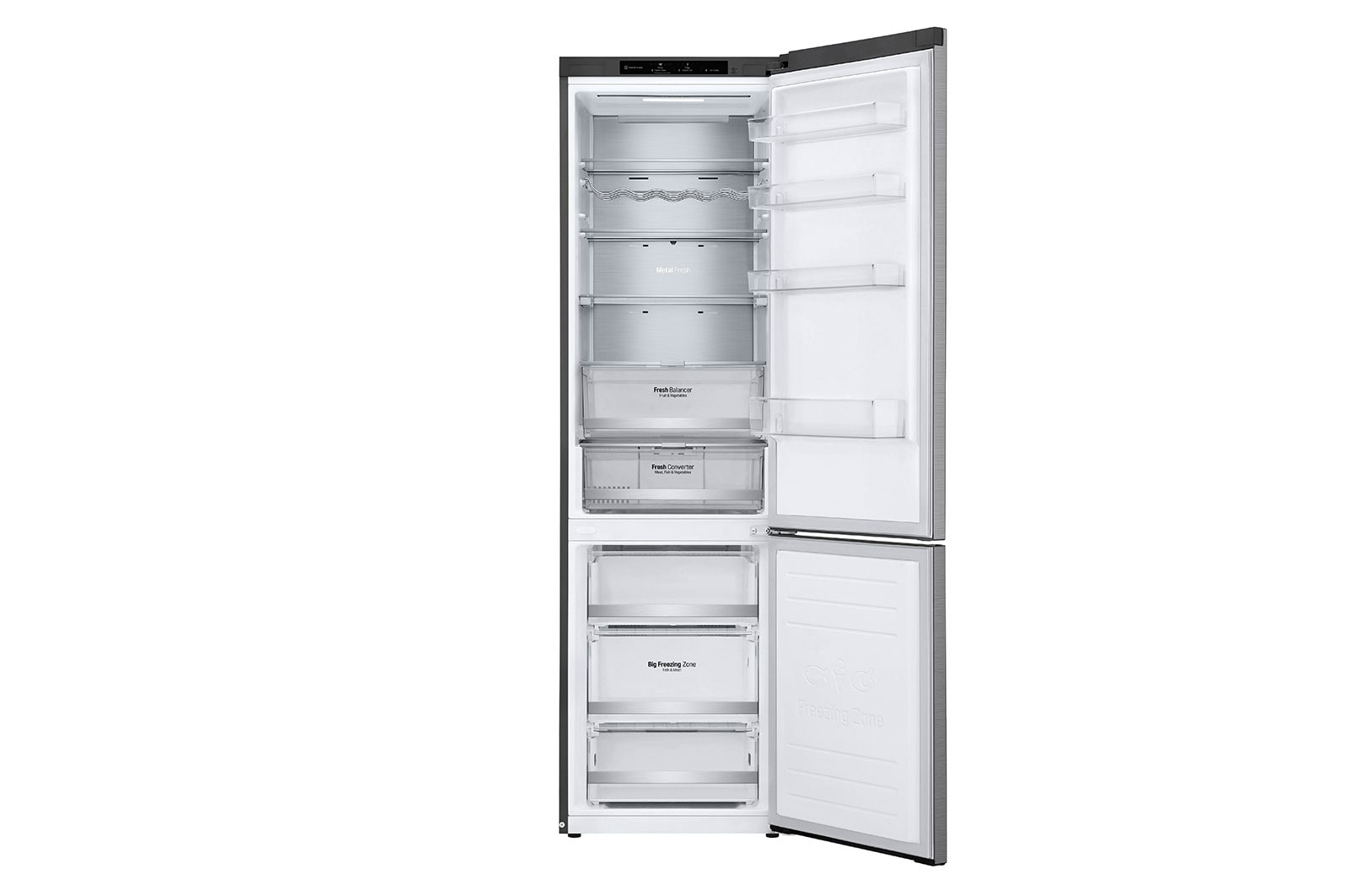 LG Frigorífico Combinado | 384 L | Etiqueta energética C | 2,03 m | DoorCooLing+? | FRESHConverter? | FRESHBaLancer?, GBB72PZVCN1