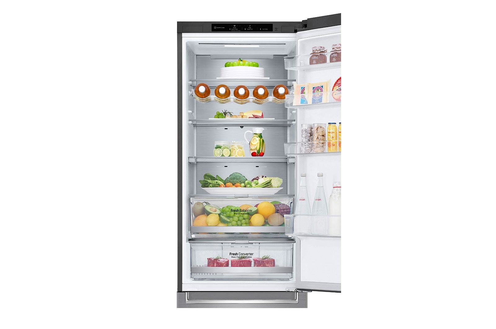 LG Frigorífico Combinado | 384 L | Etiqueta energética C | 2,03 m | DoorCooLing+? | FRESHConverter? | FRESHBaLancer?, GBB72PZVCN1