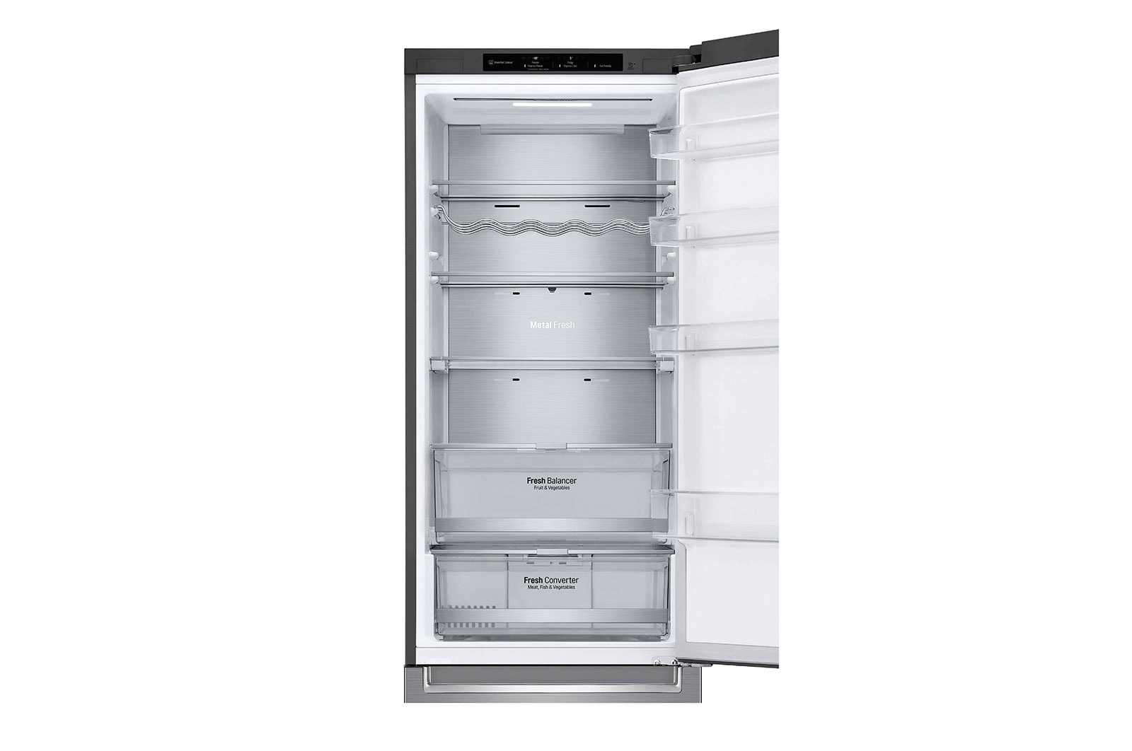 LG Frigorífico Combinado | 384 L | Etiqueta energética C | 2,03 m | DoorCooLing+? | FRESHConverter? | FRESHBaLancer?, GBB72PZVCN1