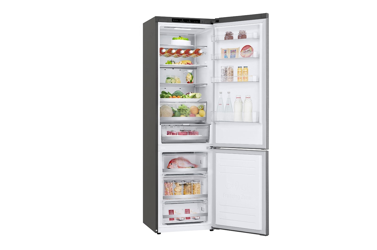 LG Frigorífico Combinado | 384 L | Etiqueta energética C | 2,03 m | DoorCooLing+? | FRESHConverter? | FRESHBaLancer?, GBB72PZVCN1