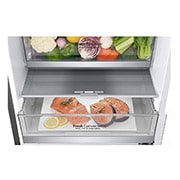 LG Combinado LG GBB72PZVCN, 384 litros, eficiência energética C, 2,03 m, Door Cooling+?, Shiny Steel, GBB72PZVCN