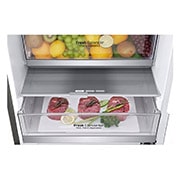 LG Combinado LG GBB72PZVCN, 384 litros, eficiência energética C, 2,03 m, Door Cooling+?, Shiny Steel, GBB72PZVCN