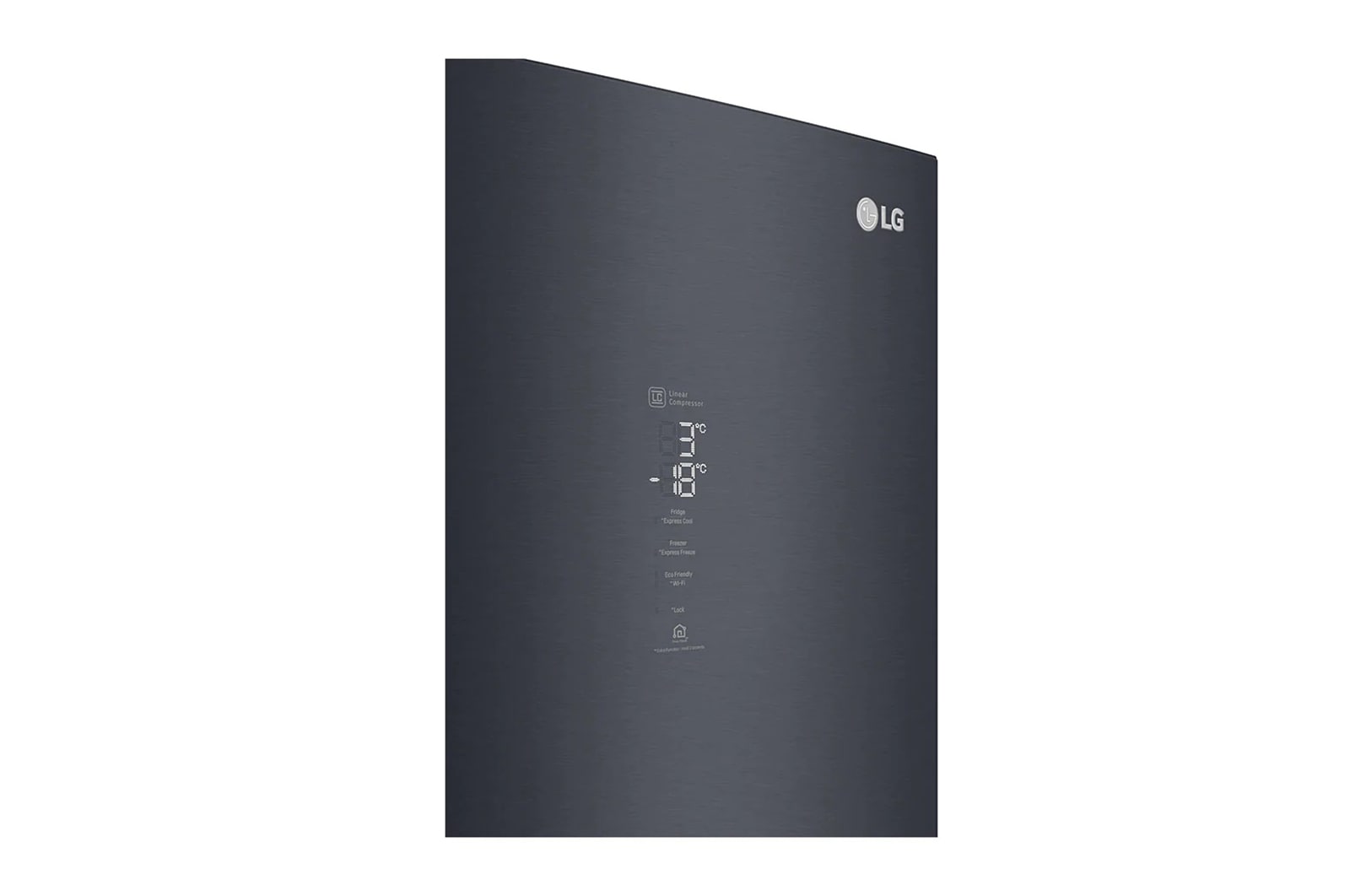 LG Combinado LG GBB92MCACP, 384 litros, eficiência energética C, 2,03 m, Door Cooling+?, Wi-Fi, Matte Black, GBB92MCACP