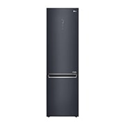 Vista frontal de Combinado LG GBB92MCACP, 384 litros, eficiência energética C, 2,03 m, Door Cooling&#43;?, Wi-Fi, Matte Black GBB92MCACP