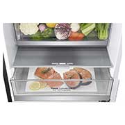 LG Combinado LG GBB92MCACP, 384 litros, eficiência energética C, 2,03 m, Door Cooling+?, Wi-Fi, Matte Black, GBB92MCACP