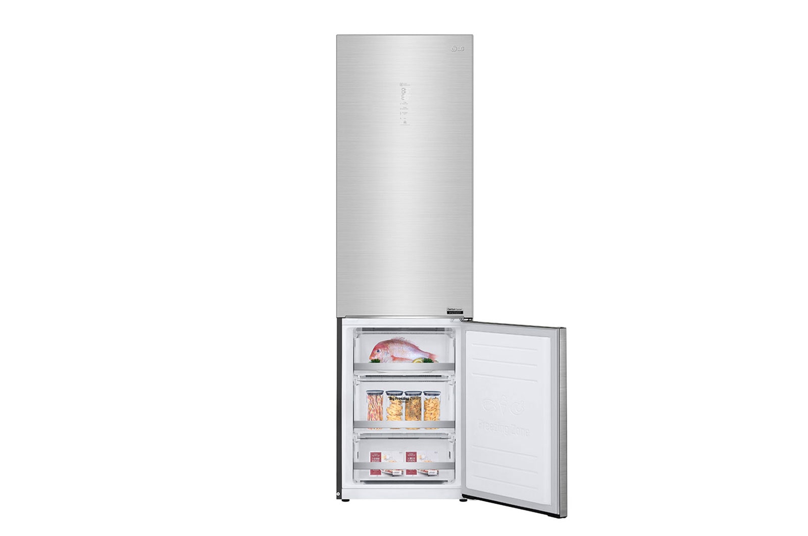 LG Combinado LG GBB92STABP, 384 litros, eficiência energética B, 2,03 m, Door Cooling+?, Wi-Fi, Stainless Steel, GBB92STABP