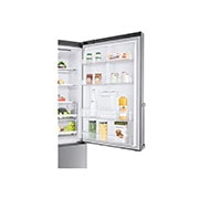LG Frigorífico Combinado LG prata 461l com eficiência energética E, dispensador de água sem canaliza??o e DoorCooling+?  , GBF567PZCMB